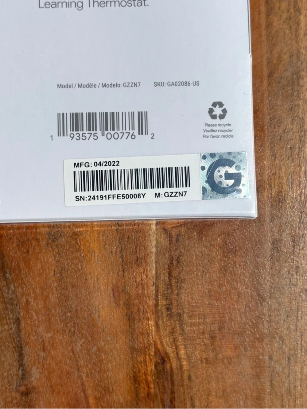 google Nest Trim Kit and Nest Temperature Sensor - Charcoal and White